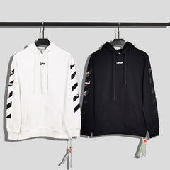 OW hoodie Angel Wings Arrow Pattern Pullover Hood