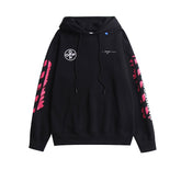 OW Classic 99 Pink Digital Arrow Hooded Sweater