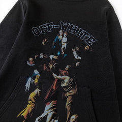 OW hoodie oil painting series pattern pullover hooded