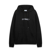 OW embroidered line arrow pattern pullover hooded sweater