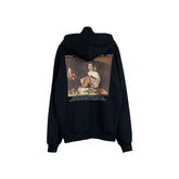 OW Guzheng women's pattern pullover hooded sweater