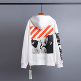 OW hoodie 梦露图案印花套头连帽