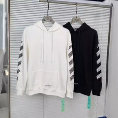 OW hoodie sketch arrow pattern hooded