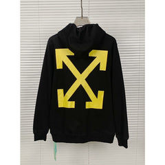 OW  hoodie oil painting series arrow pattern hooded