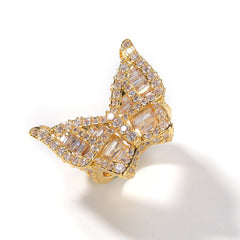 Rings Zircon Butterfly Ring Hip Hop St. Valentine's