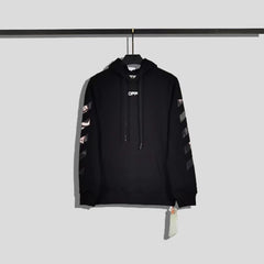 OW  hoodie Angel Wings Arrow Pattern Pullover Hood
