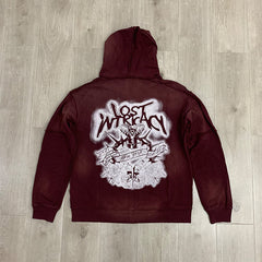 Lost intricacy Hoodie rhinestones