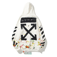 OW ehoodi plant pattern splash ink print
