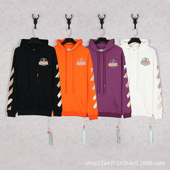 OW  hoodie Classic Arrow Strip Sleeve Hooded