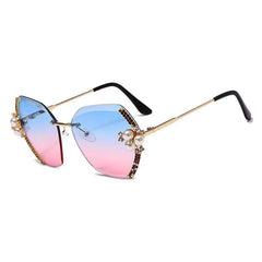 Trendy punk glasses sunshade uv protection