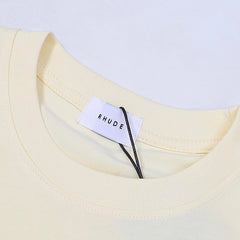 Rhude T Shirts International Racing Team Simple Cotton Short Sleeve Men and Women
