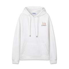 OW Lion Eagle Arrow Pattern Pullover Hooded Sweater