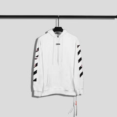 OW  hoodie Angel Wings Arrow Pattern Pullover Hood