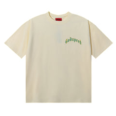 Godspeed T Shirts Masked Man Printed Cotton Crew Neck Short Sleeve Men and Women