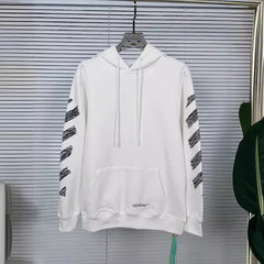 OW hoodie sketch arrow pattern hooded