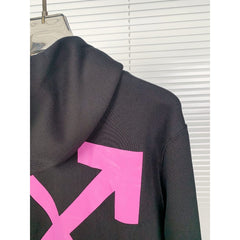 OW  hoodie Arrow Pattern Hood