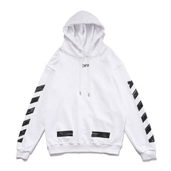 OW hoodie empty arrow pattern pullover