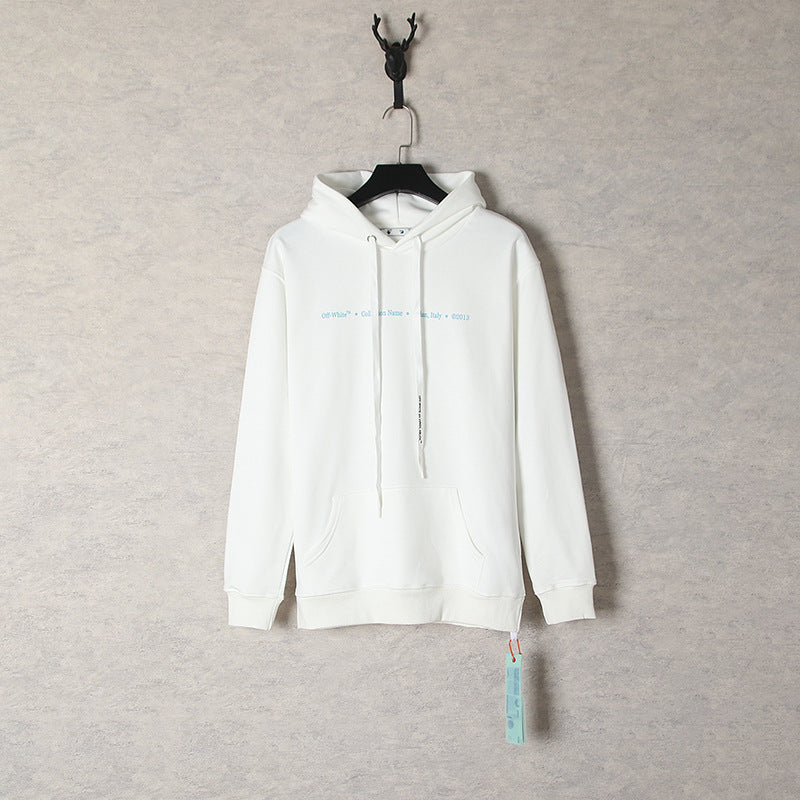 OFF Marker Graffiti Arrow Pullover Hooded Sweater