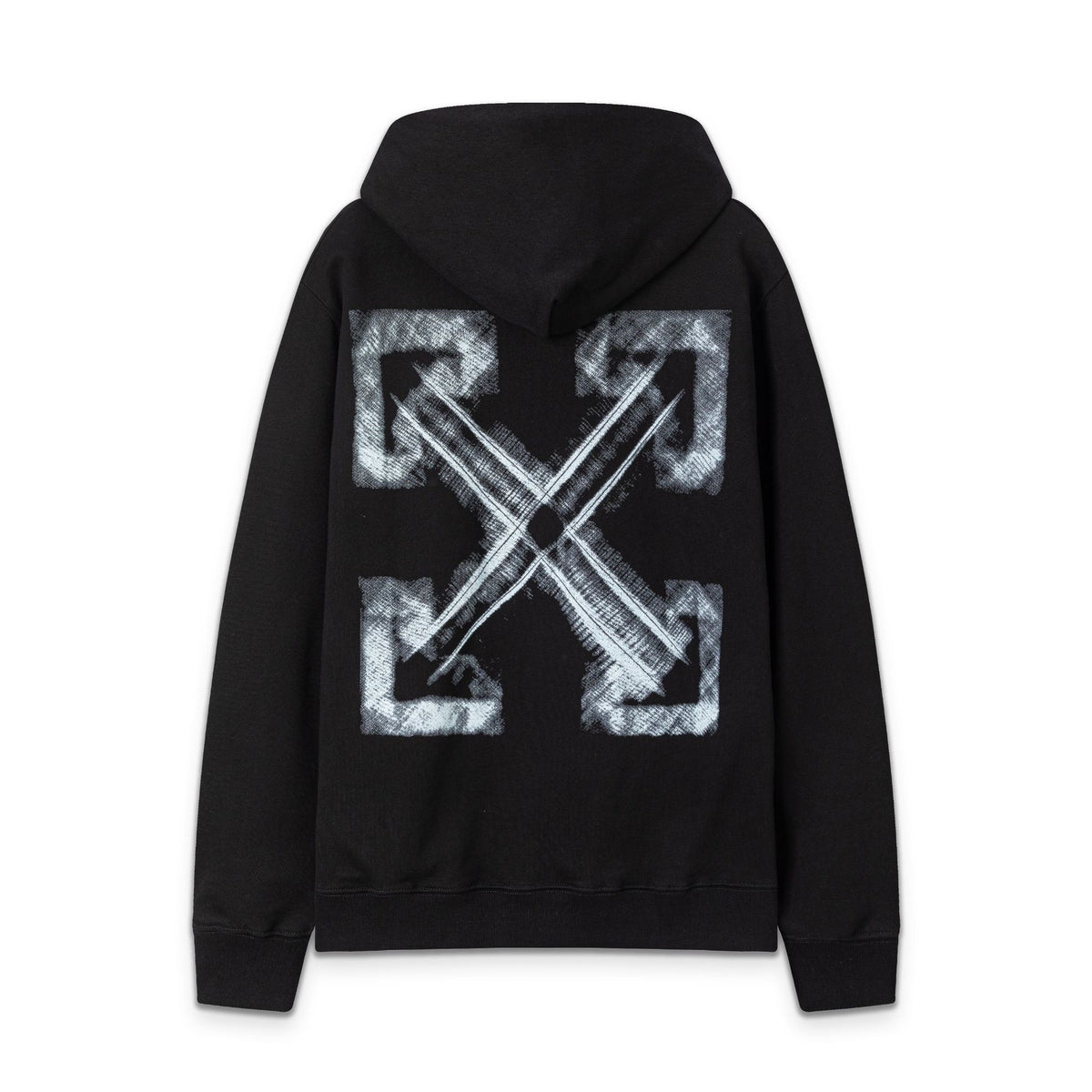 OW Phantom Arrow Pattern Pullover Hooded Sweater