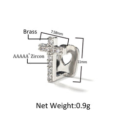 Grillz TeethGrillz Microencrusted Zircon Cross Spectrum