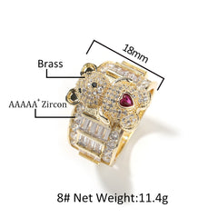 Rings Bear Diamond Ring Female ins St. Valentine's