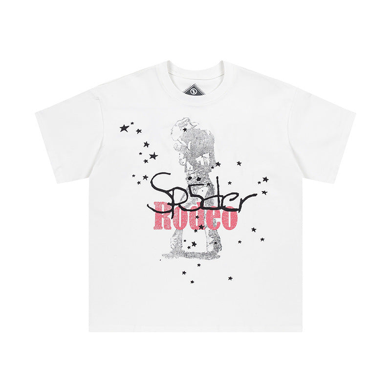 Travis Scott T-Shirt FW24 DAYS BEFORE RODEO Star print pattern short sleeve