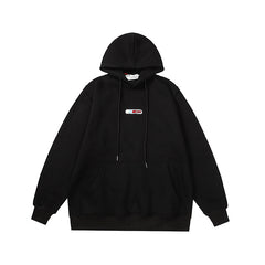 OW hoodie plant leaf arrow pattern fleece hooded