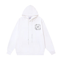 OW Dragon Alphabet Arrow Pullover Hooded Sweater