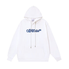 OW hoodie Stereo Spray Arrow Pattern Sleeve Hood