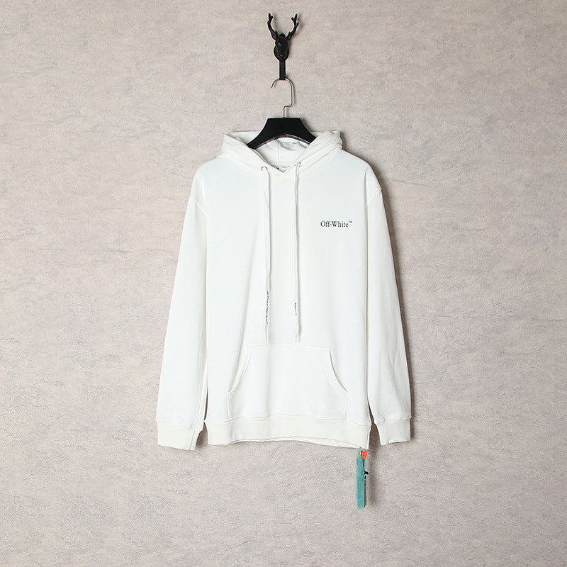 OW  hoodie oil painting series pullover terry hooded
