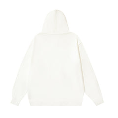 OW  hoodie simple solid color pullover hooded
