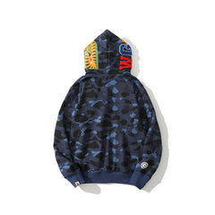 Ape Hoodie Camouflage Two Hat Cardigan Zipper