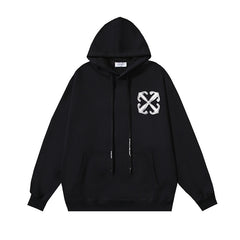OW Dragon Alphabet Arrow Pullover Hooded Sweater