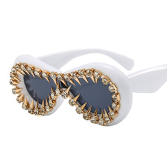 Trendy punk glasses one piece