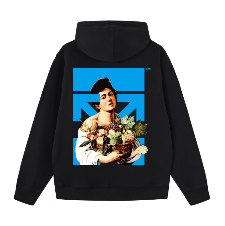 OW Bouquet Boy Arrow Pattern Pullover Hooded Sweatshirt