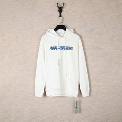 OW Ice Cube Arrow Pattern Pullover Hooded Sweater