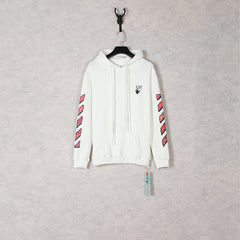 OW  hoodie gradual change arrow pattern hooded sweater men and women the same piece wholesale