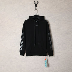OW hoodie Ink Arrow Pattern Sleeve Hood
