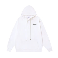 OW audio speaker arrow pattern pullover hooded sweater
