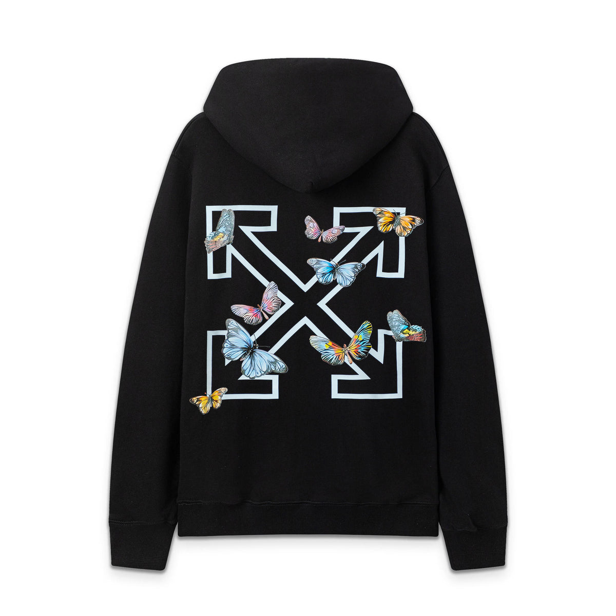 OW   hoodie Butterfly Alphabet Arrow Pattern Pullover Hood