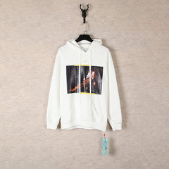 OW  hoodie oil painting series pattern arrow hooded