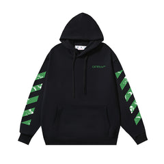 OW hoodieVR Power Anchor Pattern Arrow Print Hood