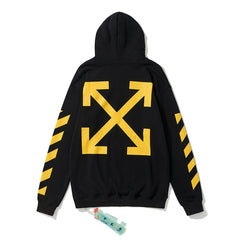 OW  hoodie Classic Baroque Angel Wing Pattern Hoodie