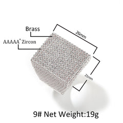 Rings Diamond Ring Silver Hip Hop Spectrum St. Valentine's