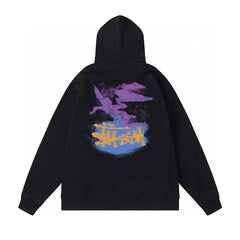 Stussy Hoodie Fall/Winter Fleece Hooded Sweater