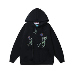 OW Alien Earth Arrow Pattern Hooded Sweater