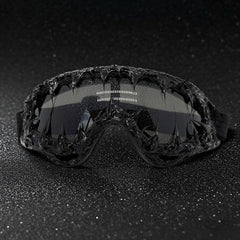 Trendy punk glasses gothic dark style