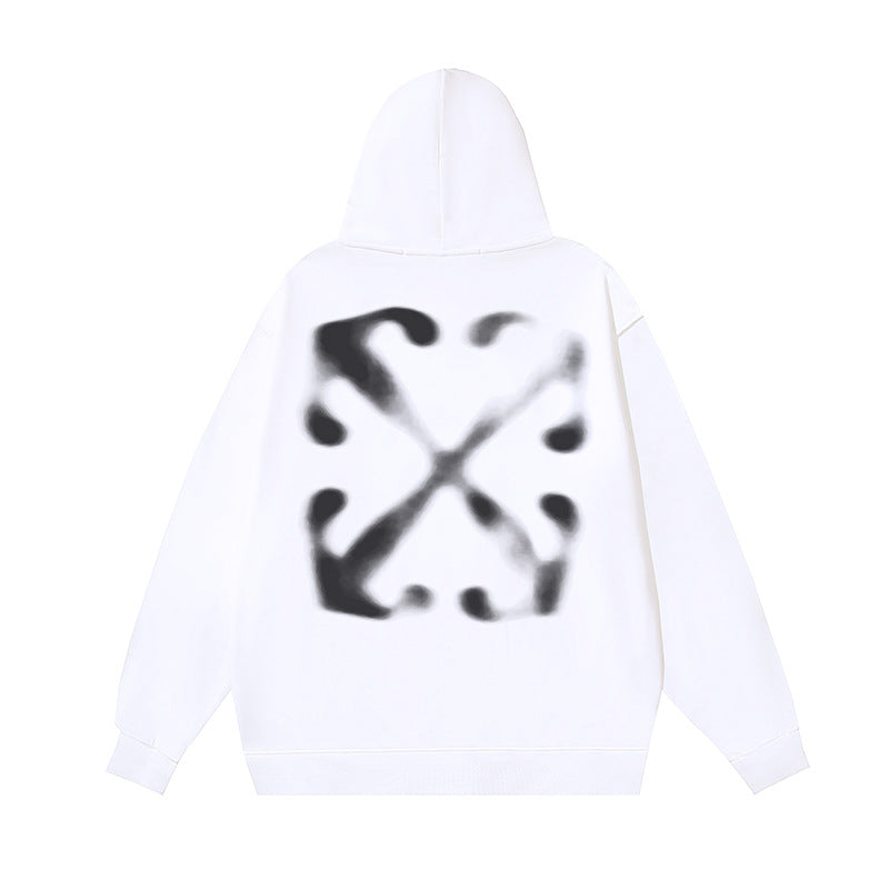 OW Smoke Arrow print hooded sweater