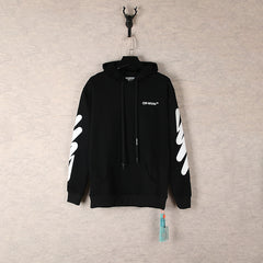 OW Wave Arrow Printed Hooded Sweater