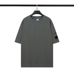 Cp Company T Shirts Men's Cotton Embroidered Casual Crew Neck